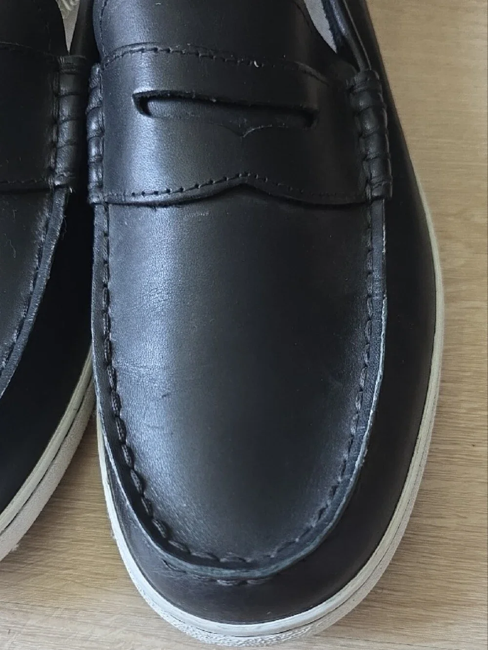 Cole Haan Men's Pinch Weekender Penny Loafers Black Leather Size 9.5M